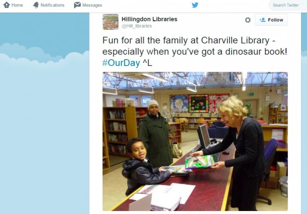 Hillingdon libraries take part in #OurDay 2014