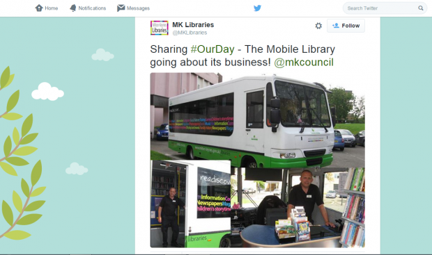 Milton Keynes mobile libraries #OurDay 
