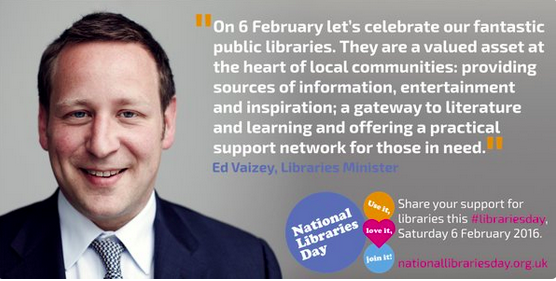 Libraries Minister Ed Vaizey.