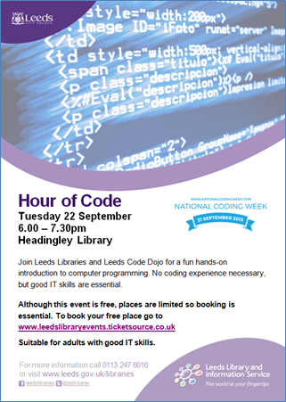 Hour of Code poster