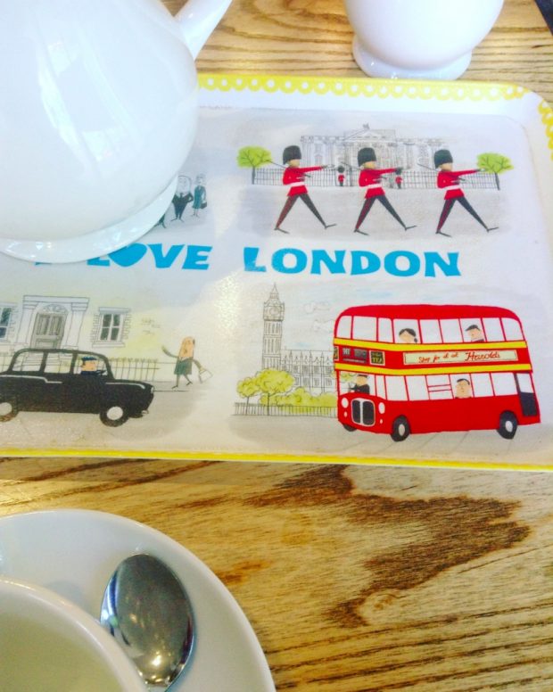 Tea and London - occasional recurring themes in this post. Photo credit: Margaret Craft