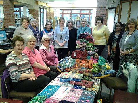 Olton Library Knit and Natter group. Photo credit: xx