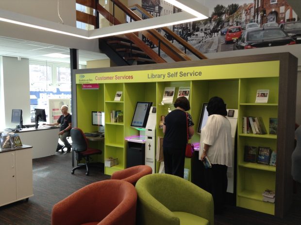 Inside the refurbished library