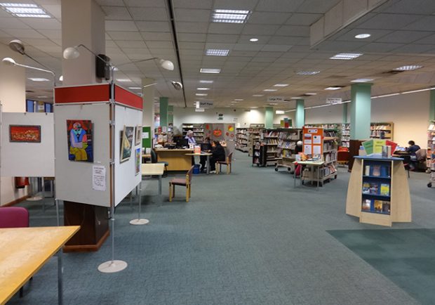 Stanmore library before the rebrand and refurbishment. Photo credit: CarverHaggard.