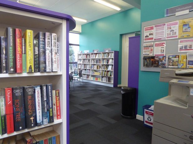 Inside South Woodford library