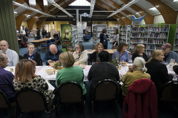 Bootle community meal. Photo credit: Sefton libraries
