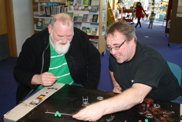 Playing X Wing in Bournemouth library. Photo credit: Bournemouth Borough Council